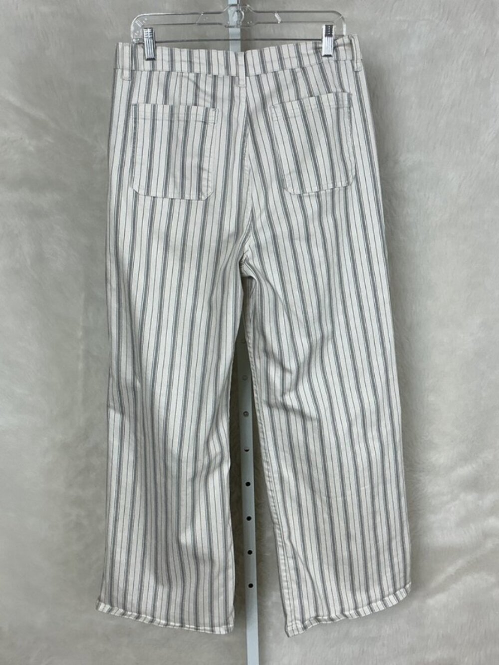 Frame Le Slim Palazzo Sage Multi Stripe High Waist Wide Leg Jeans 32 - Picture 3 of 5